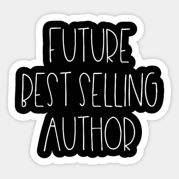 Future best selling author Sticker by LemonBox